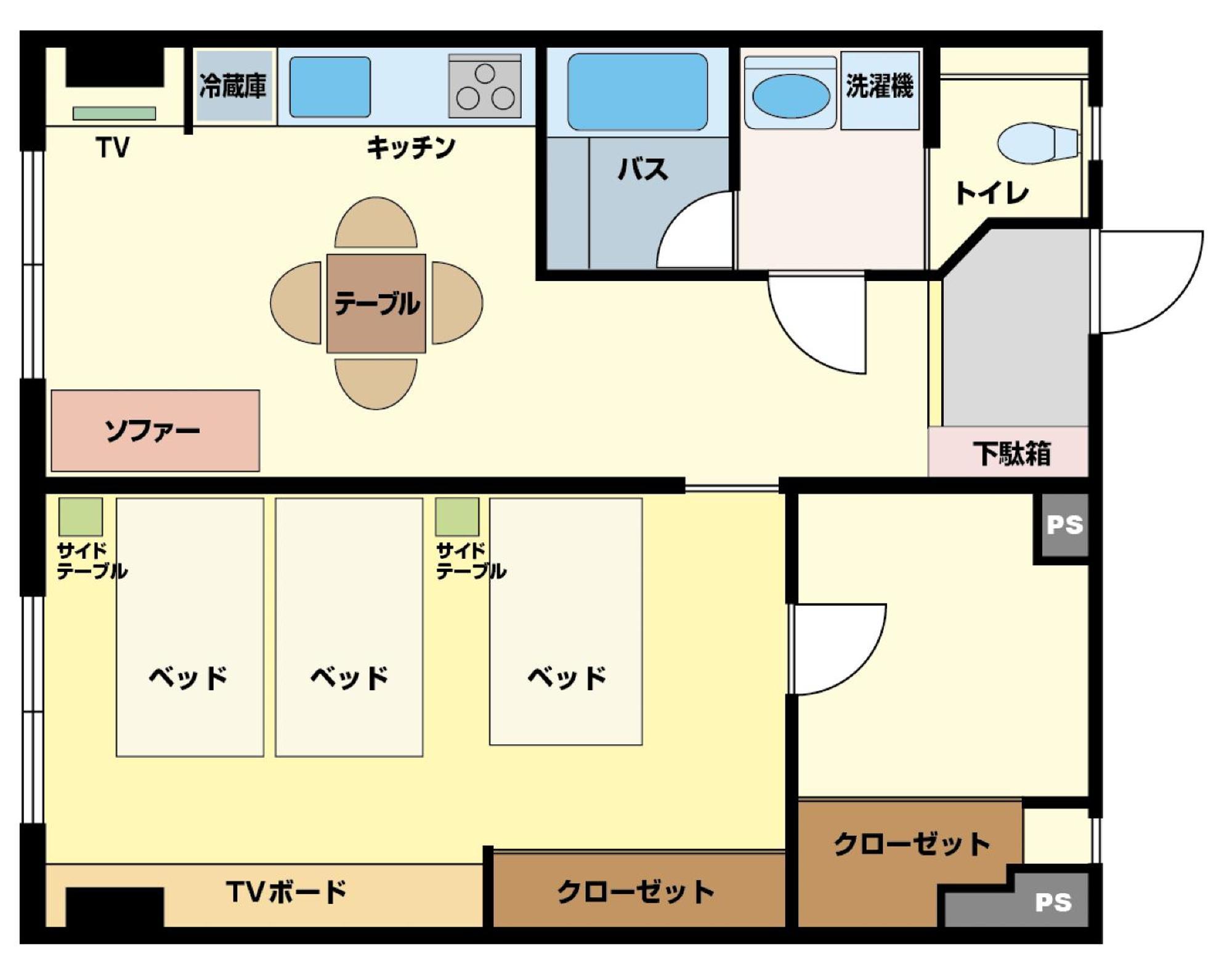 Ferienwohnung Matsui Building Präfektur Tokio Zimmer foto
